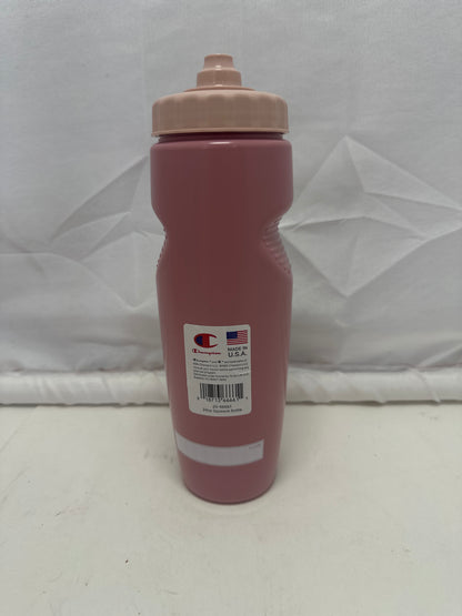 Champion Squeeze Water Bottle Pink with Pink Cap Sports Drink Bottle
