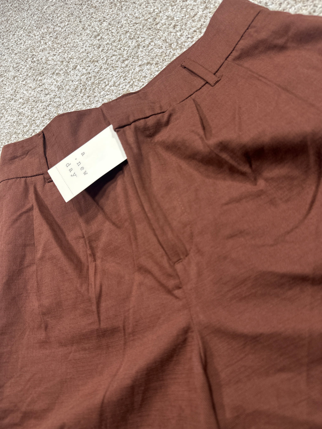 A New Day brown tailored shorts view 2
