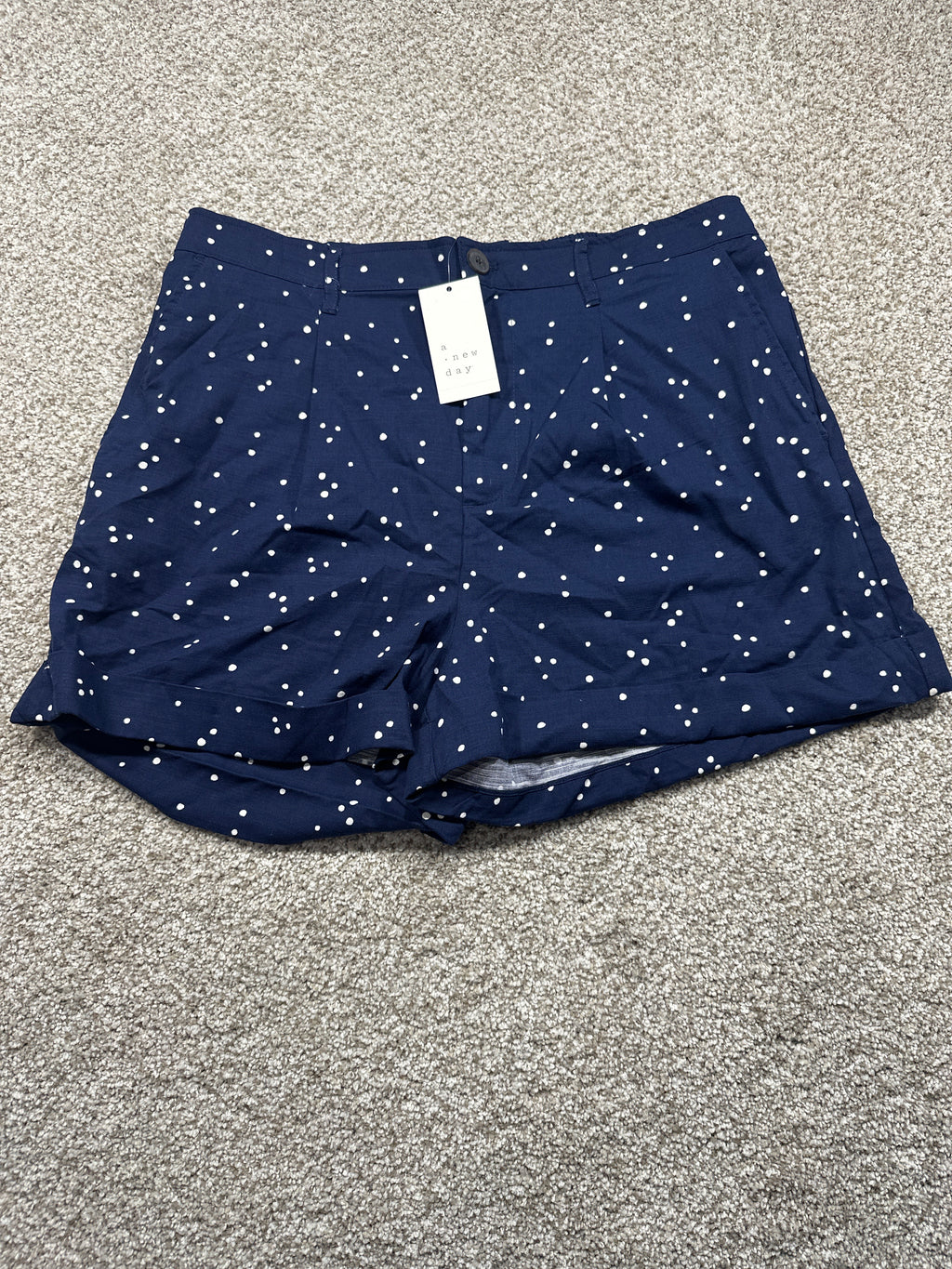 A New Day navy polka dot shorts view 1