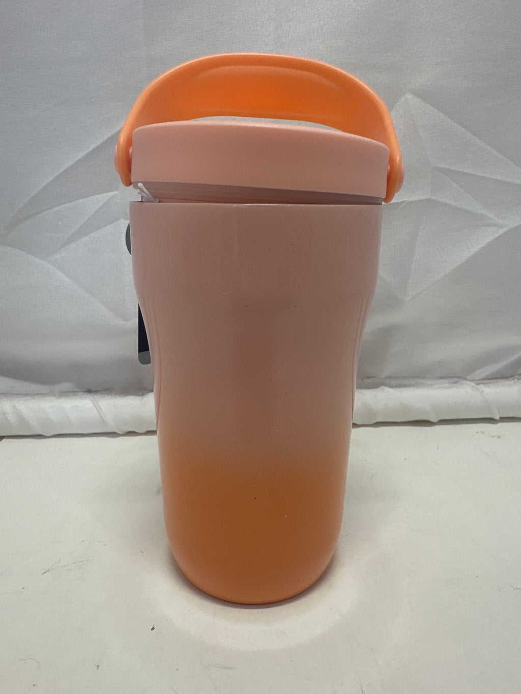 Zak! Everyday Smiles Leak-Proof Vacuum Insulated Water Bottle 14oz Peach & Orange Gradient