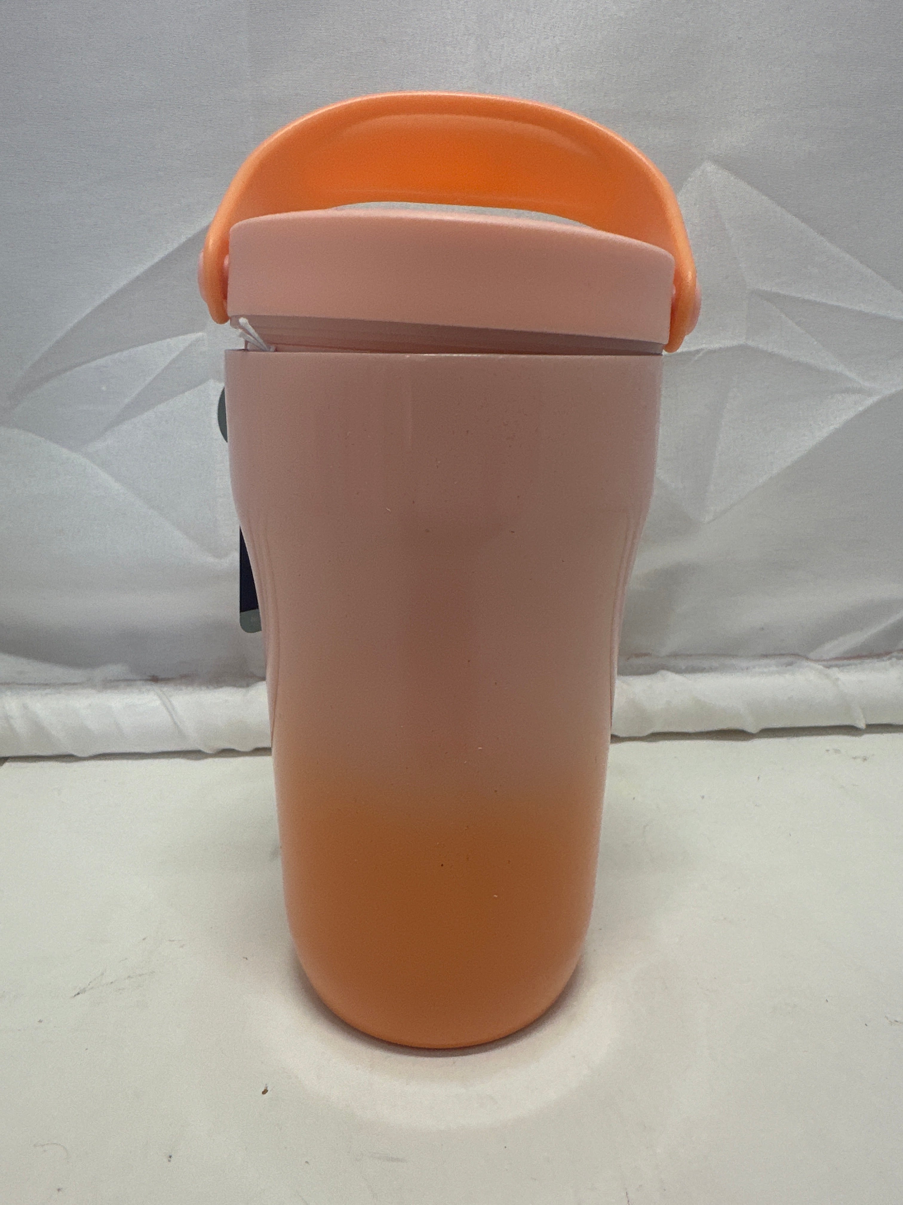 Zak! Everyday Smiles Leak-Proof Vacuum Insulated Water Bottle 14oz Peach & Orange Gradient