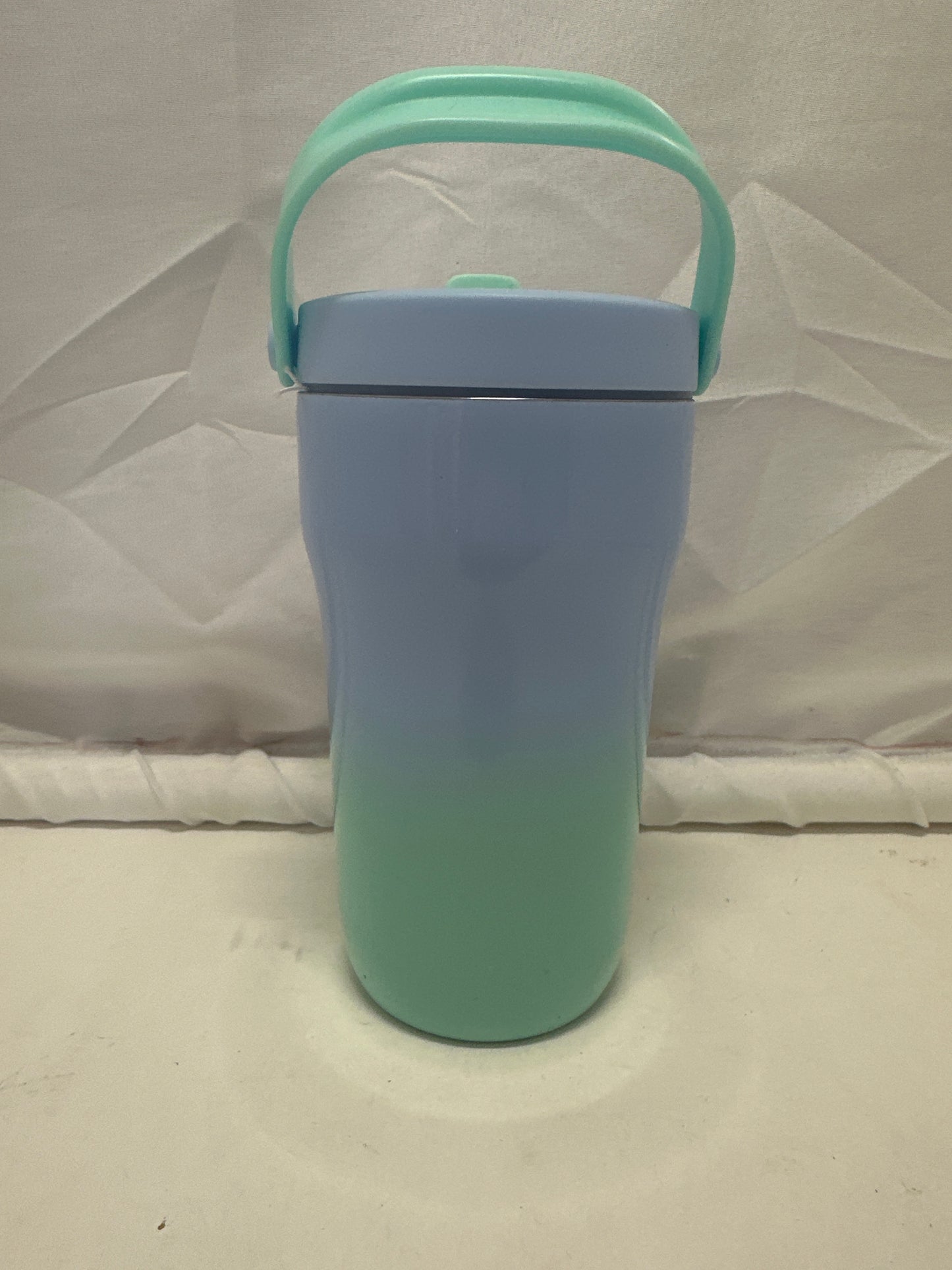 Zak! Everyday Smiles Leak-Proof Vacuum Insulated Water Bottle 14oz Blue & Mint Gradient