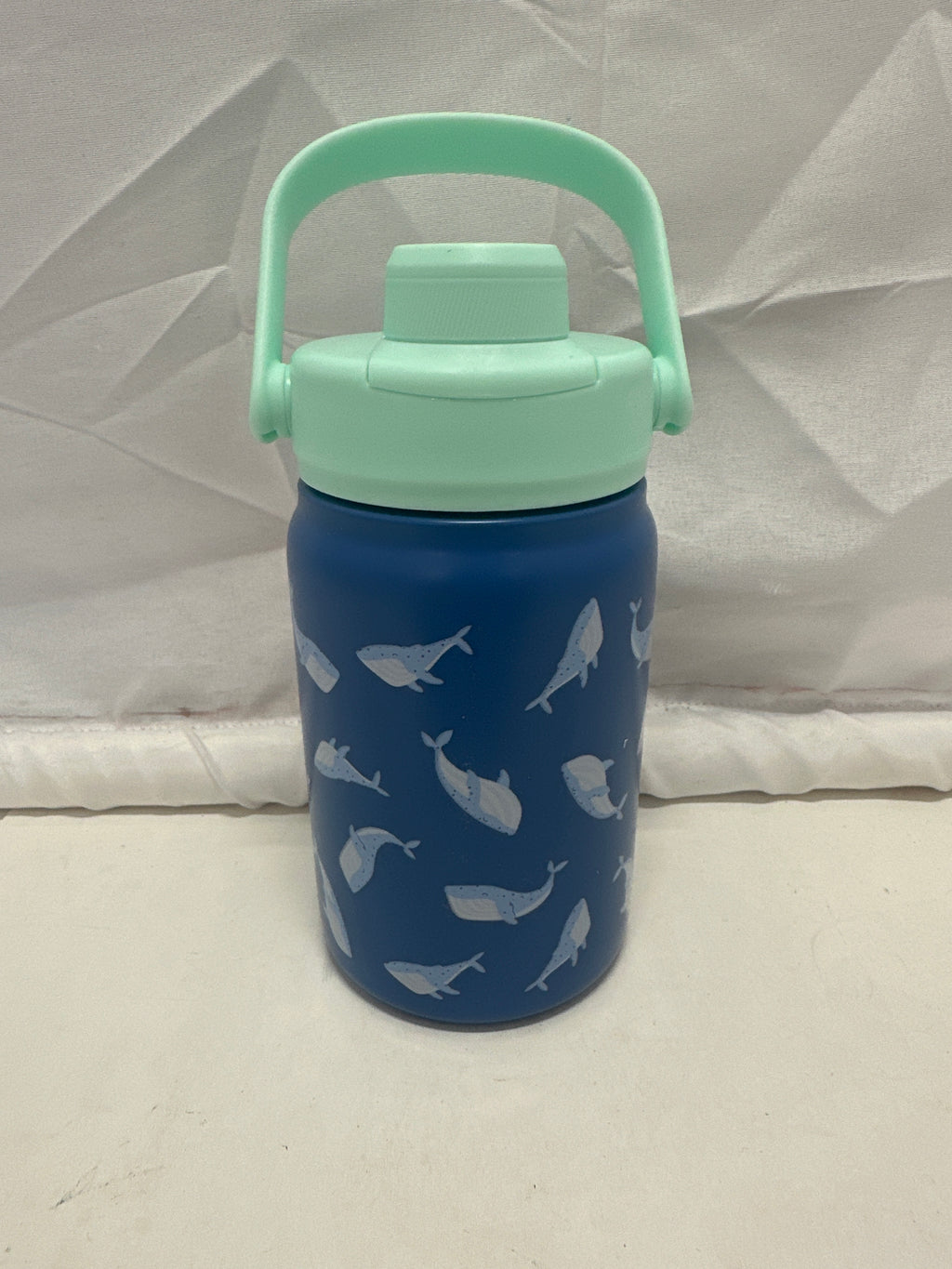 Sun Squad whale 12 ounce stainless steel water bottle