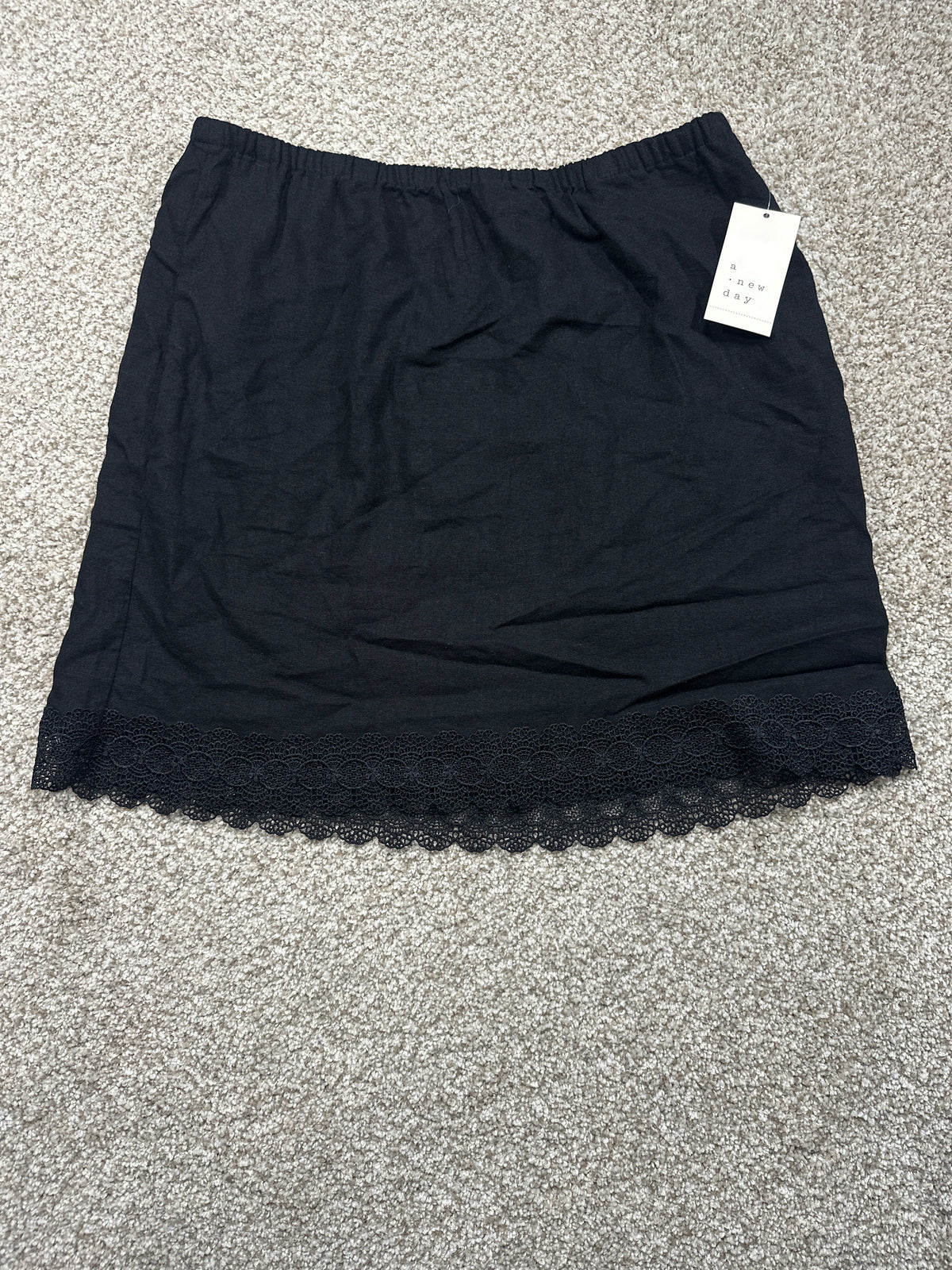 A New Day black lace hem skirt view 1