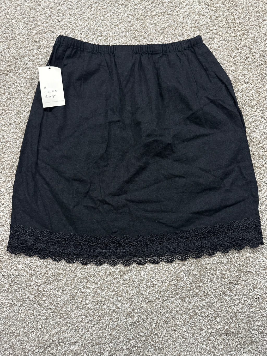 A New Day black lace hem skirt view 3