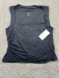 A New Day black ruched halter tank top, medium