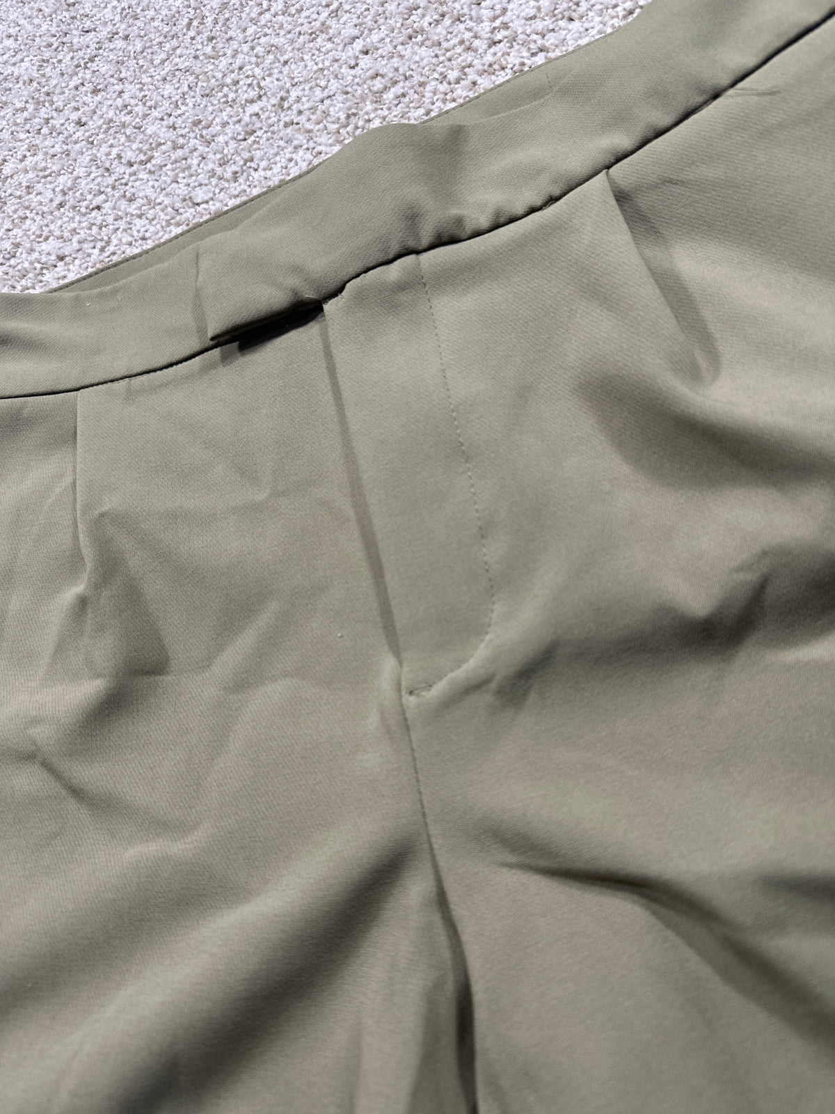 A New Day olive high rise tailored shorts, size 14
