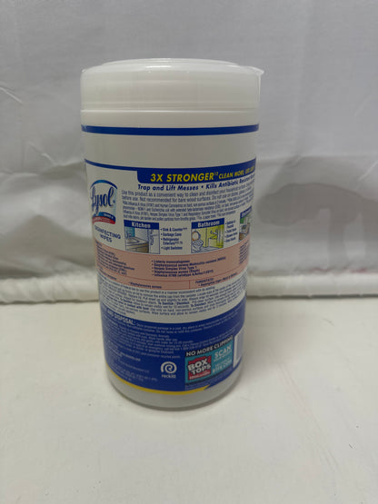 Lysol Disinfecting Wipes Lemon & Lime Blossom – 80 Count Canister
