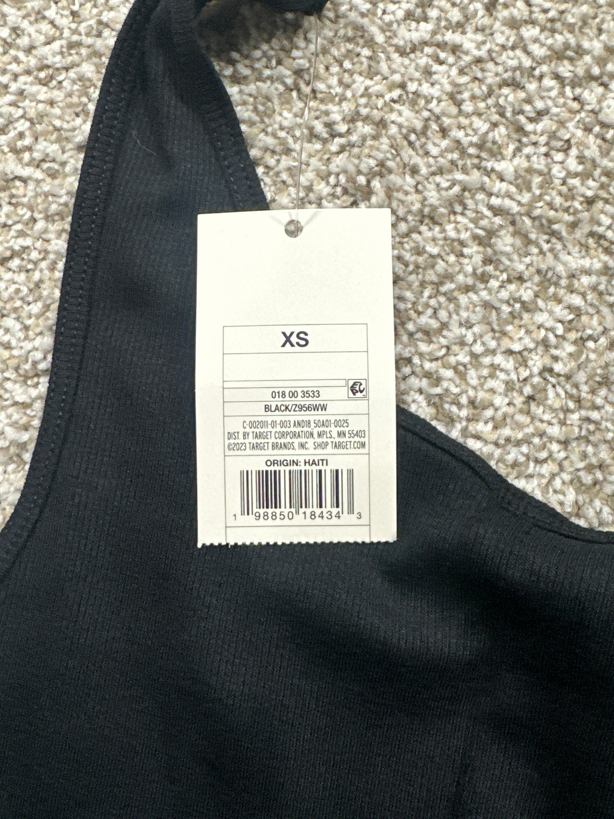 Two-pack A New Day black ribbed tank tops, extra small
