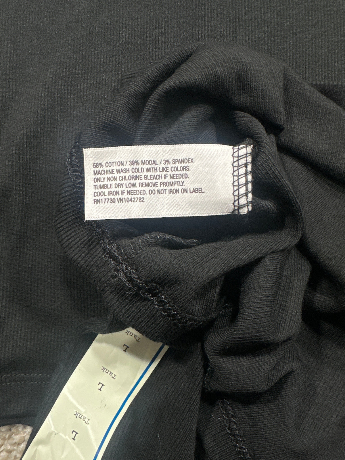 Two-pack A New Day black ribbed tank tops, large