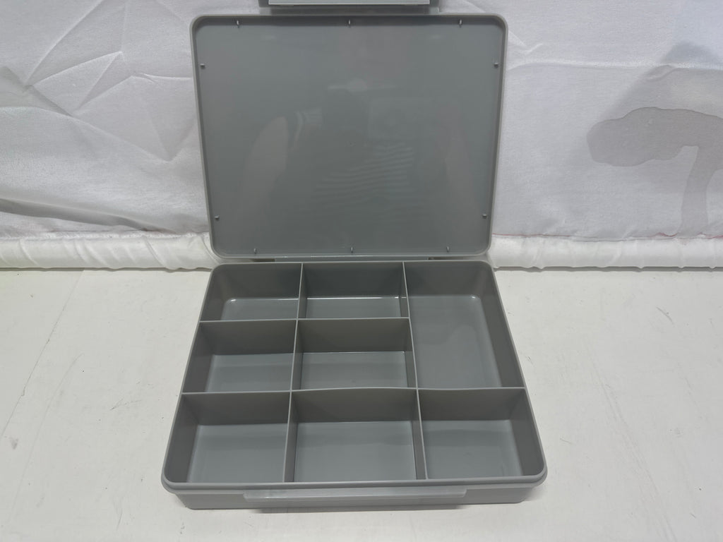 Dealworthy Snack Box 8 Compartment Gray Bento Food Storage Container