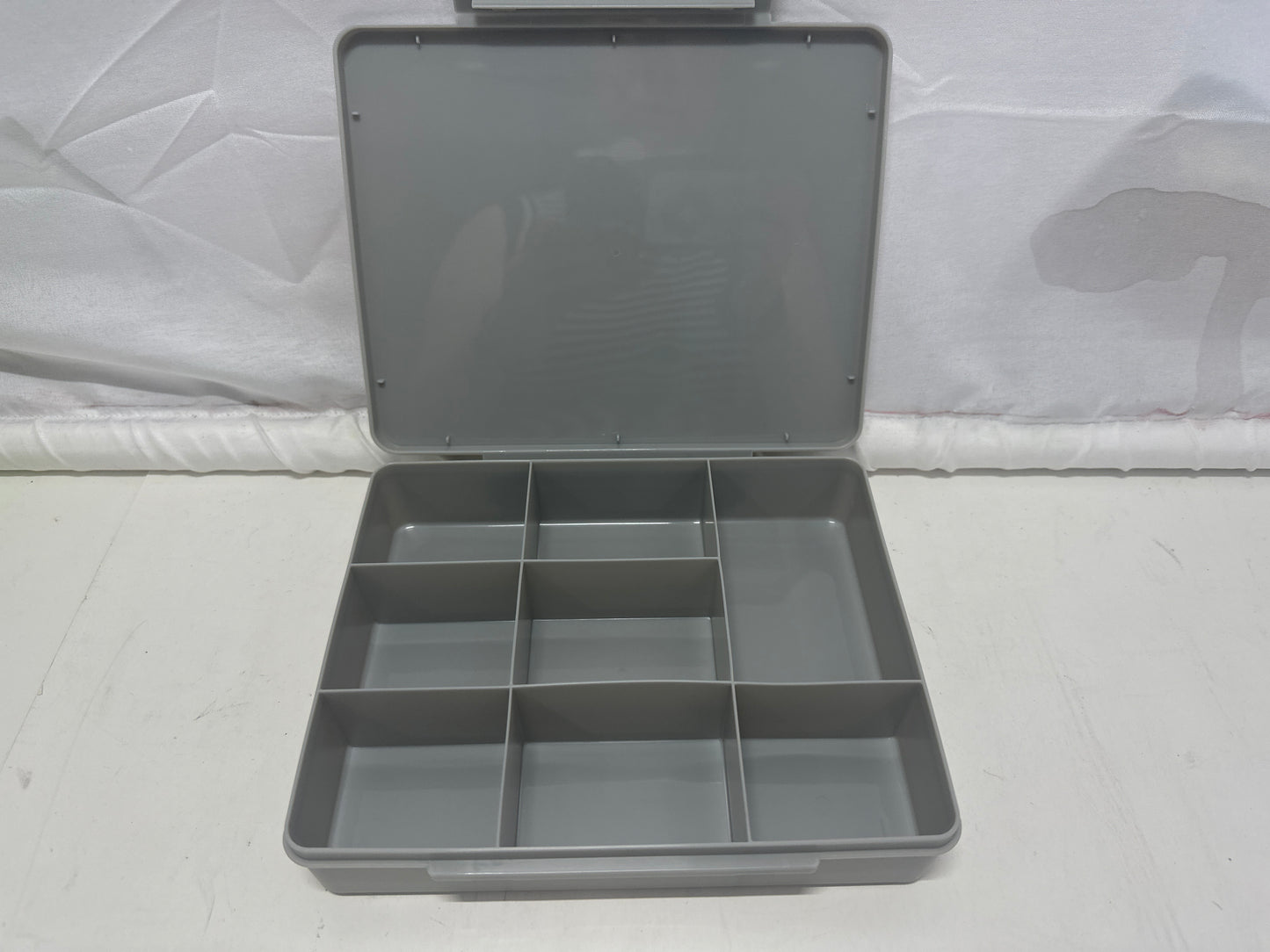 Dealworthy Snack Box 8 Compartment Gray Bento Food Storage Container