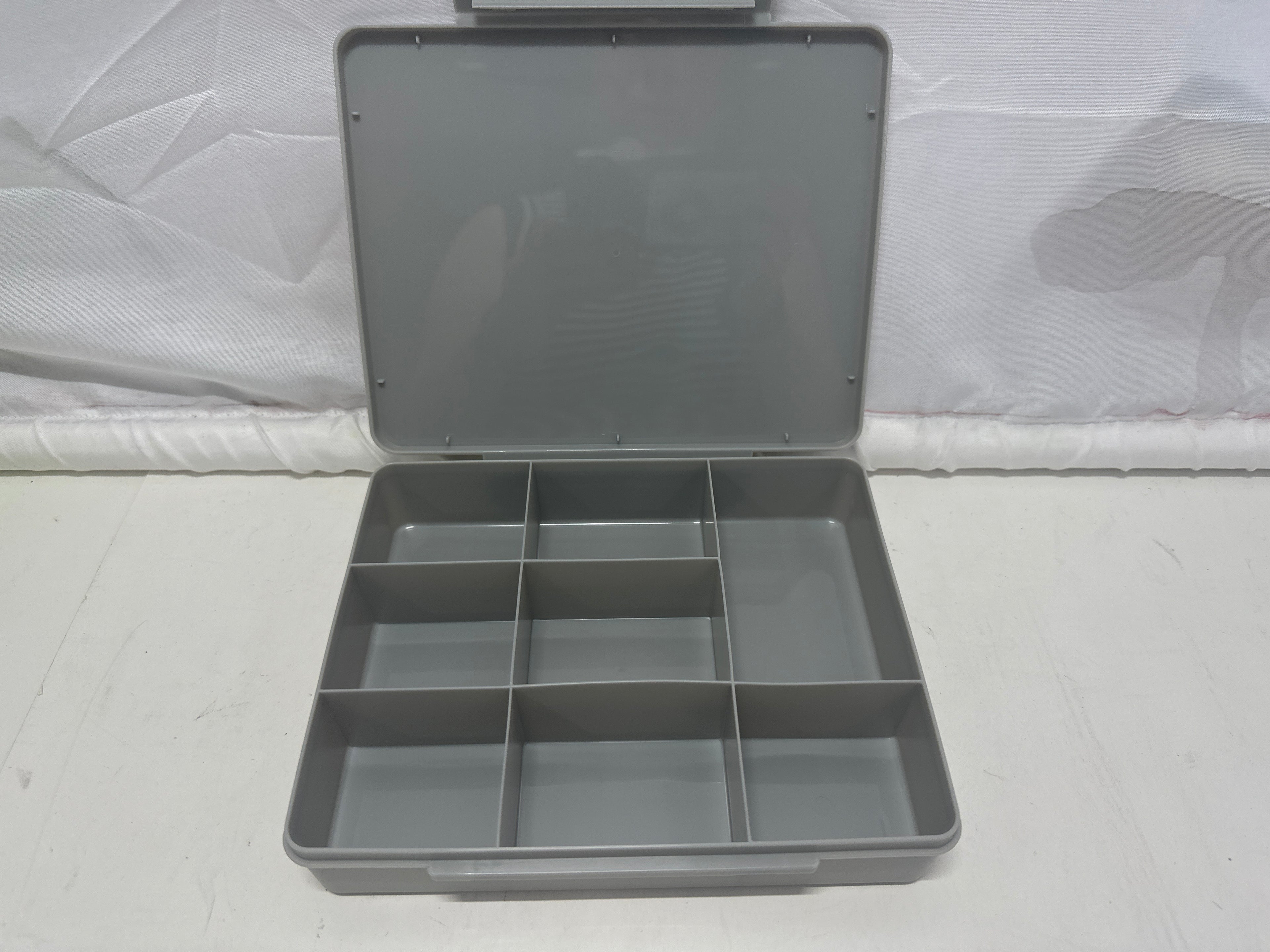 Dealworthy Snack Box 8 Compartment Gray Bento Food Storage Container