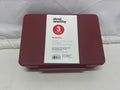 Dealworthy Bento Box 3 Compartment Lunch Box Red Microwave Dishwasher Safe