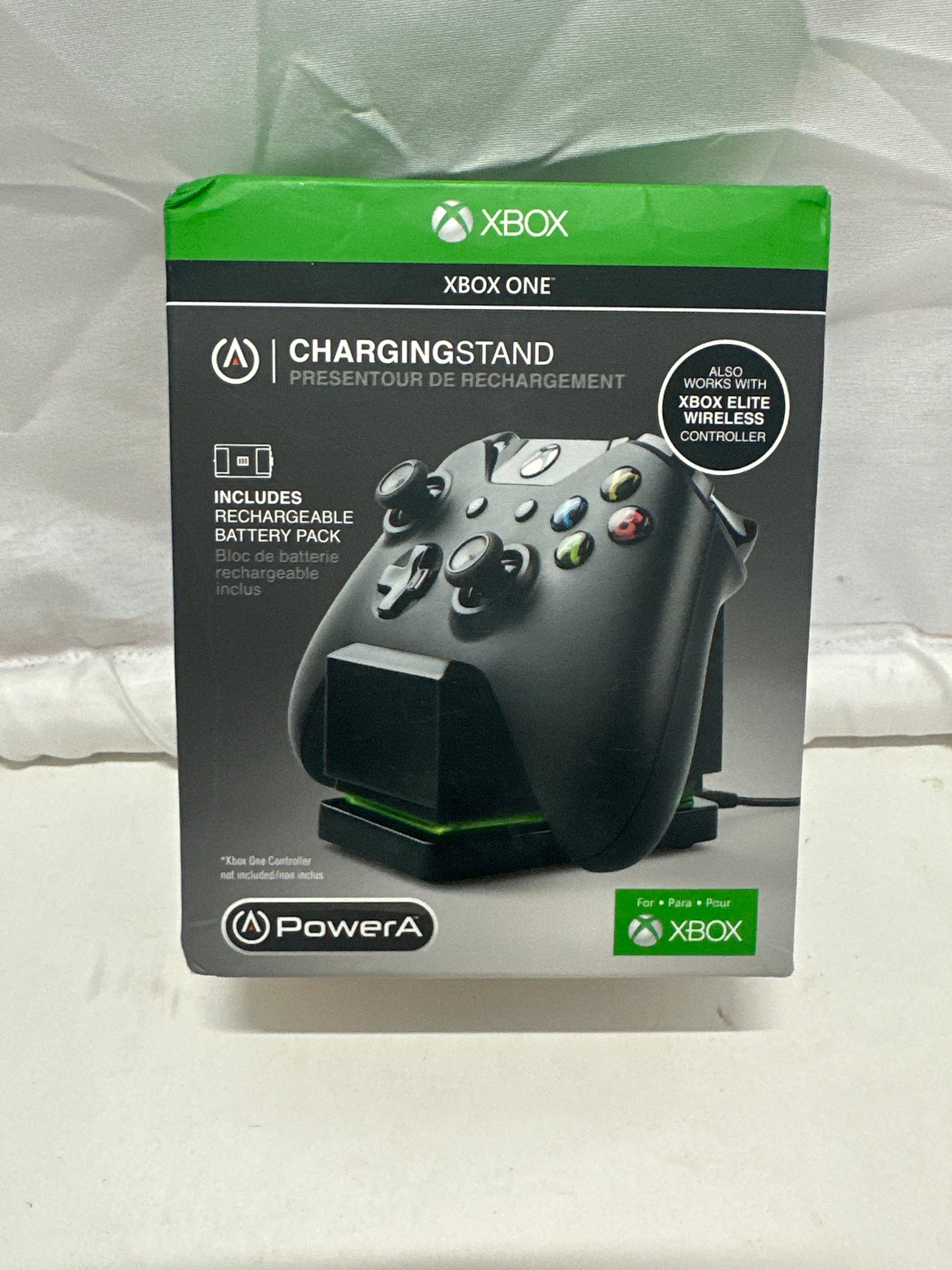 PowerA Xbox One Controller Charging Stand w/ Rechargeable Battery Pack