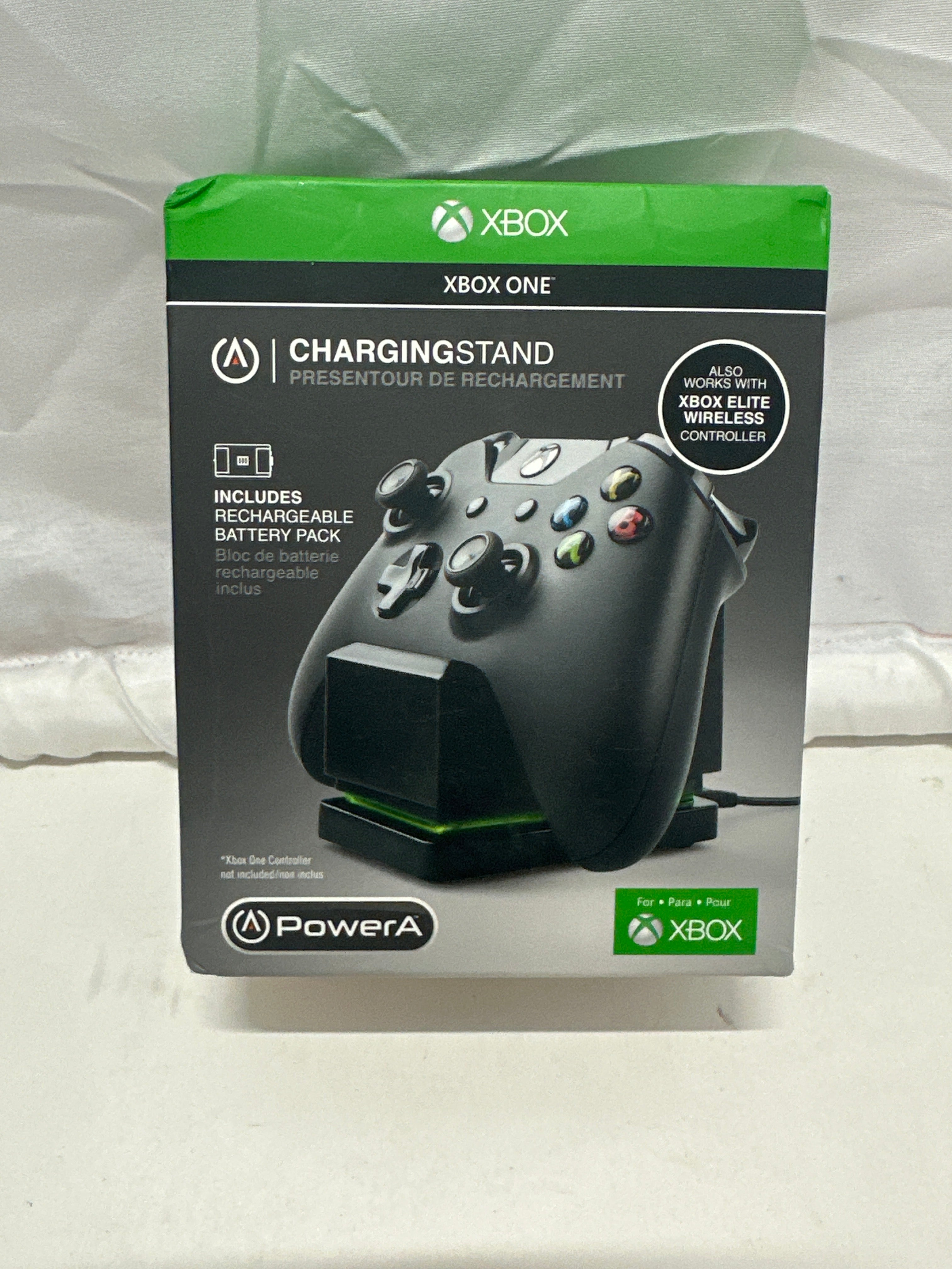 PowerA Xbox One Controller Charging Stand w/ Rechargeable Battery Pack