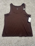 A New Day brown scoop neck tank top view 1