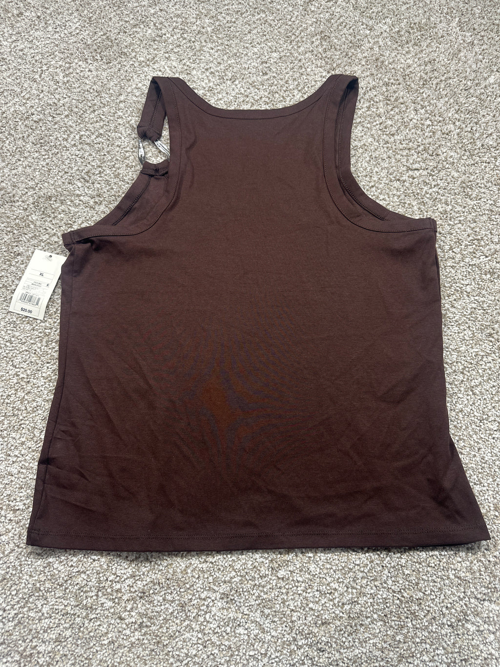 A New Day brown scoop neck tank top view 3