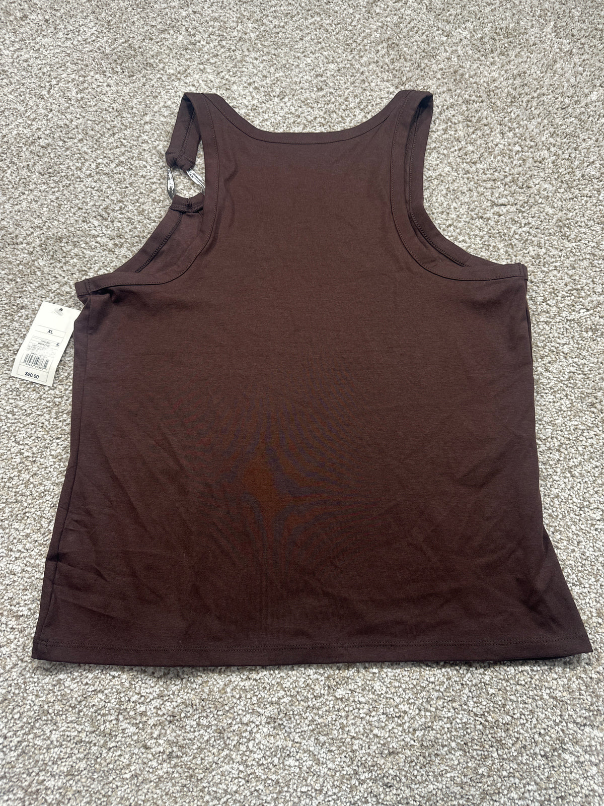 A New Day brown scoop neck tank top view 3