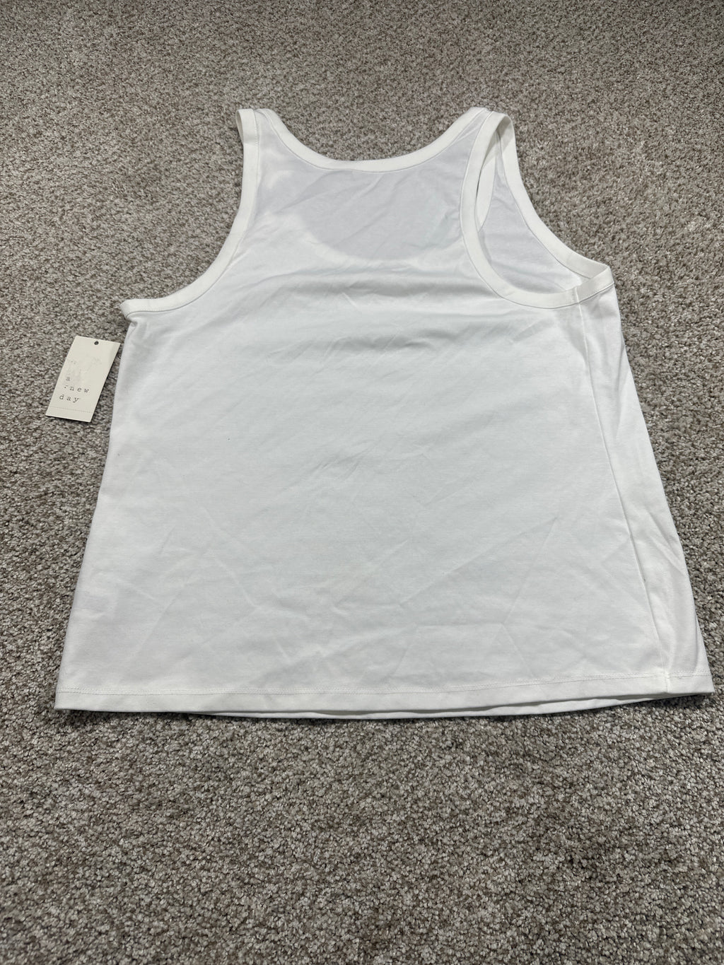 A New Day white ribbed tank top, view 3