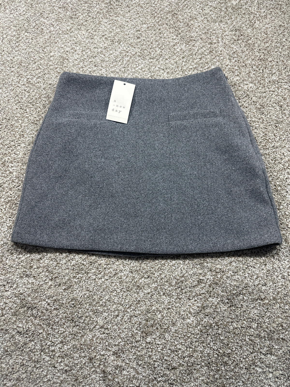 A New Day heather gray A-line mini skirt view 1