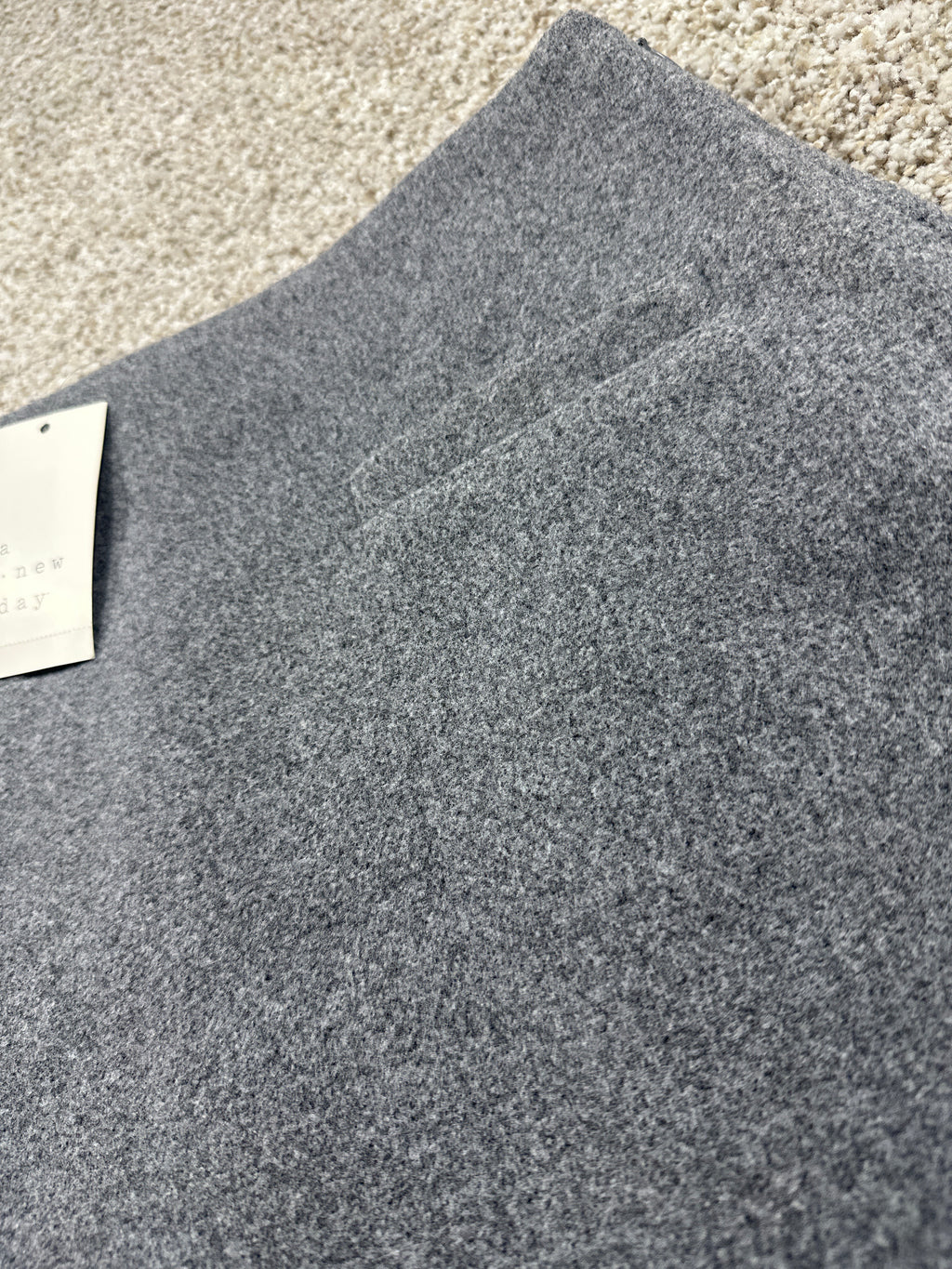 A New Day heather gray A-line mini skirt view 2