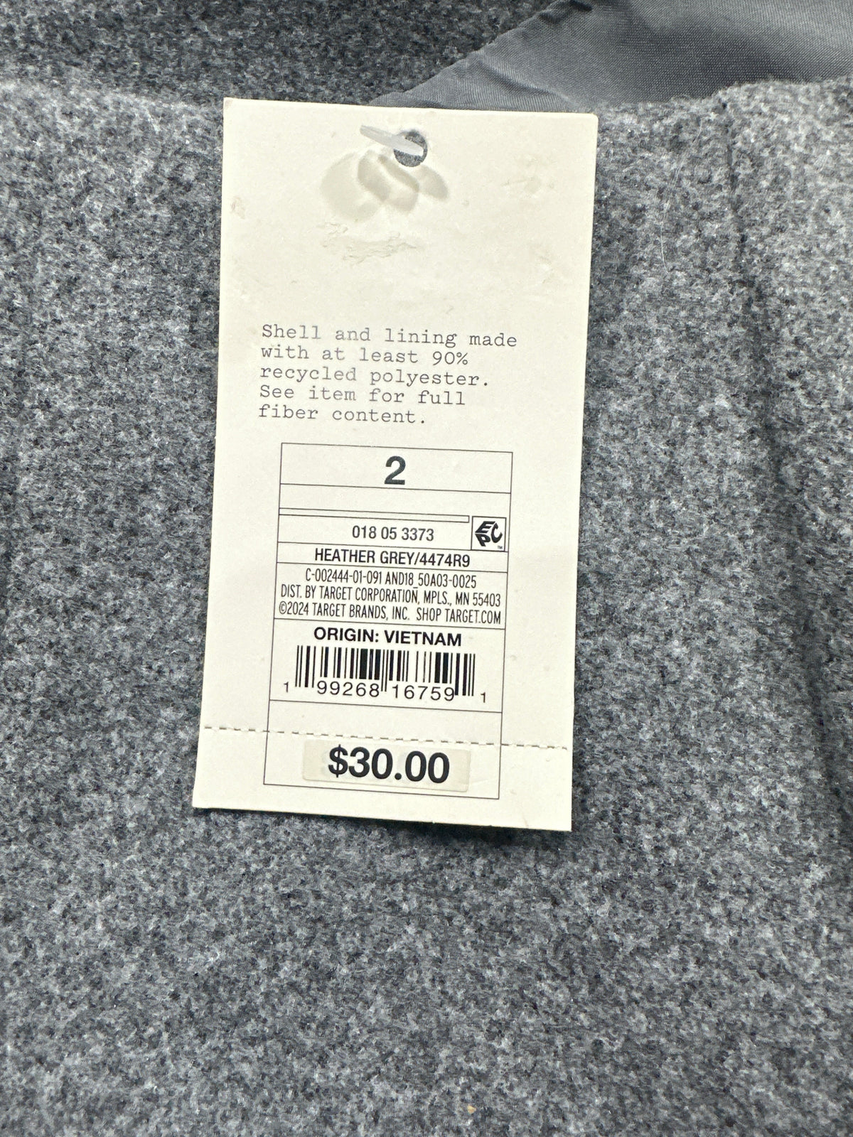 A New Day heather gray A-line mini skirt view 5