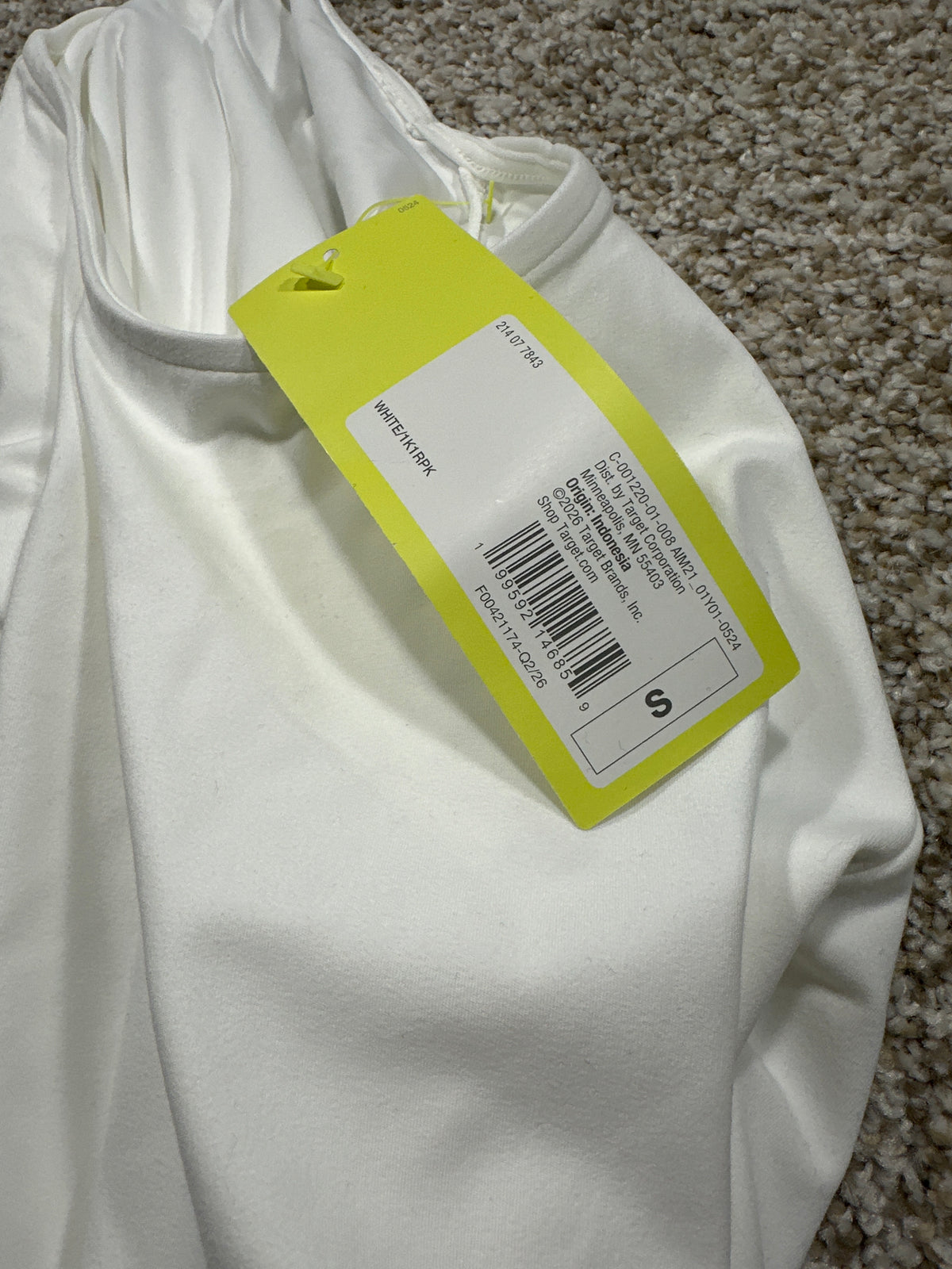 All in Motion women's white short sleeve performance tee, photo 5