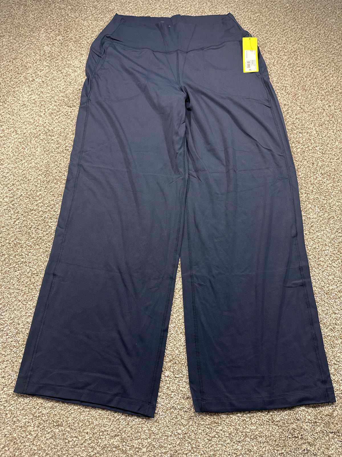 All in Motion women's navy blue Everyday Soft high-rise wide-leg pants, photo 1