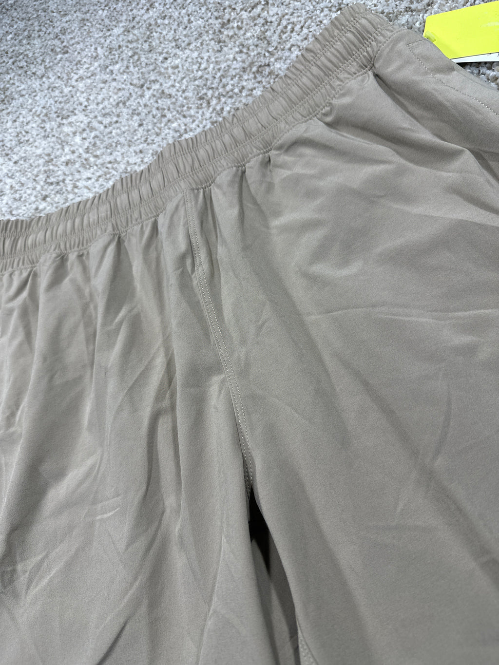 All in Motion men's beige unlined 7-inch run shorts, photo 2