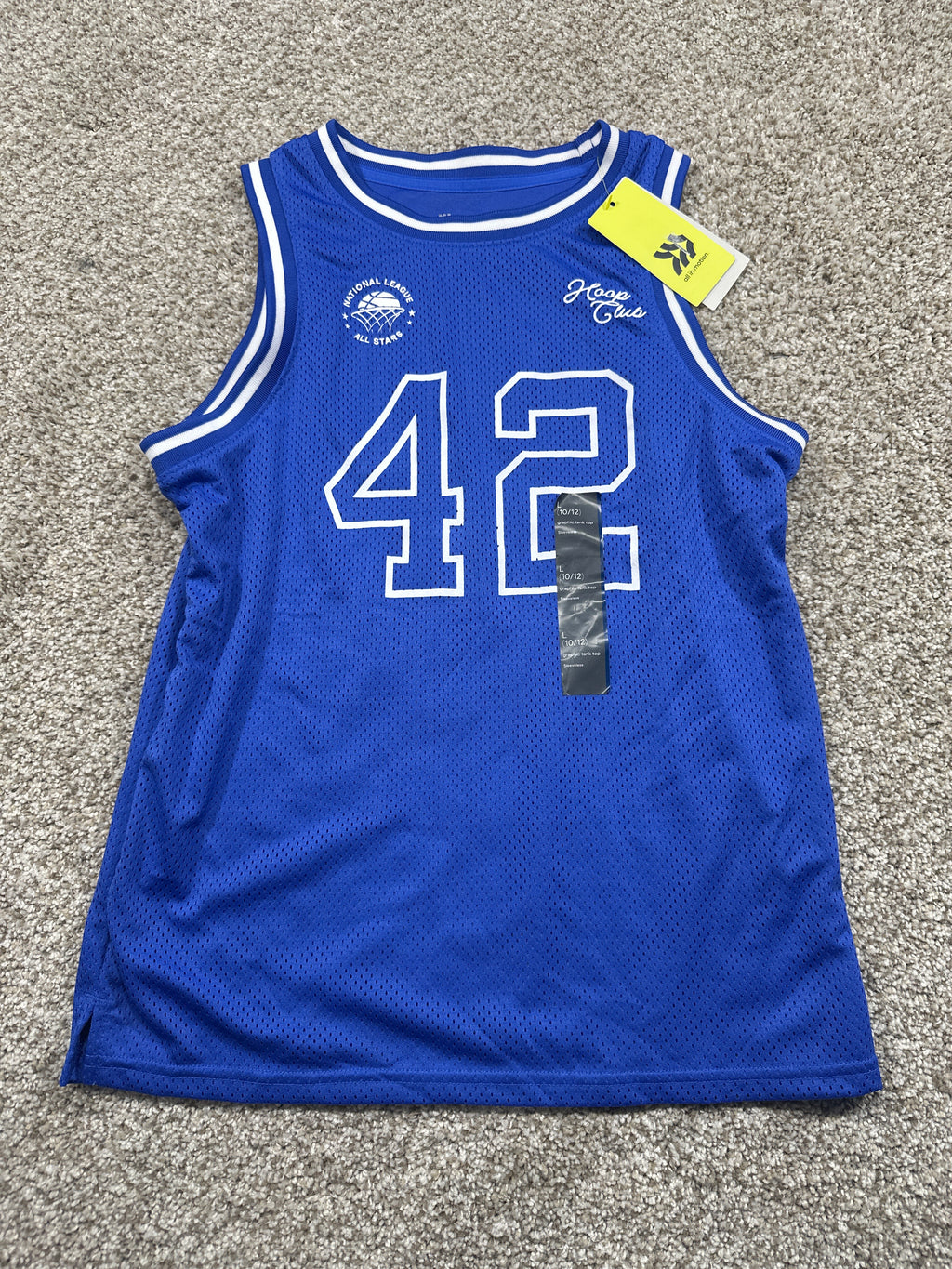 All in Motion girls royal blue Hoop Girls 42 graphic tank top, photo 1