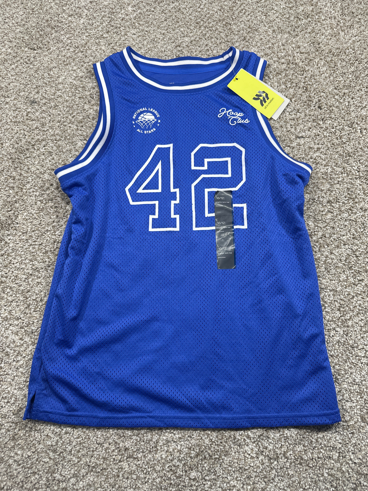 All in Motion girls royal blue Hoop Girls 42 graphic tank top, photo 1