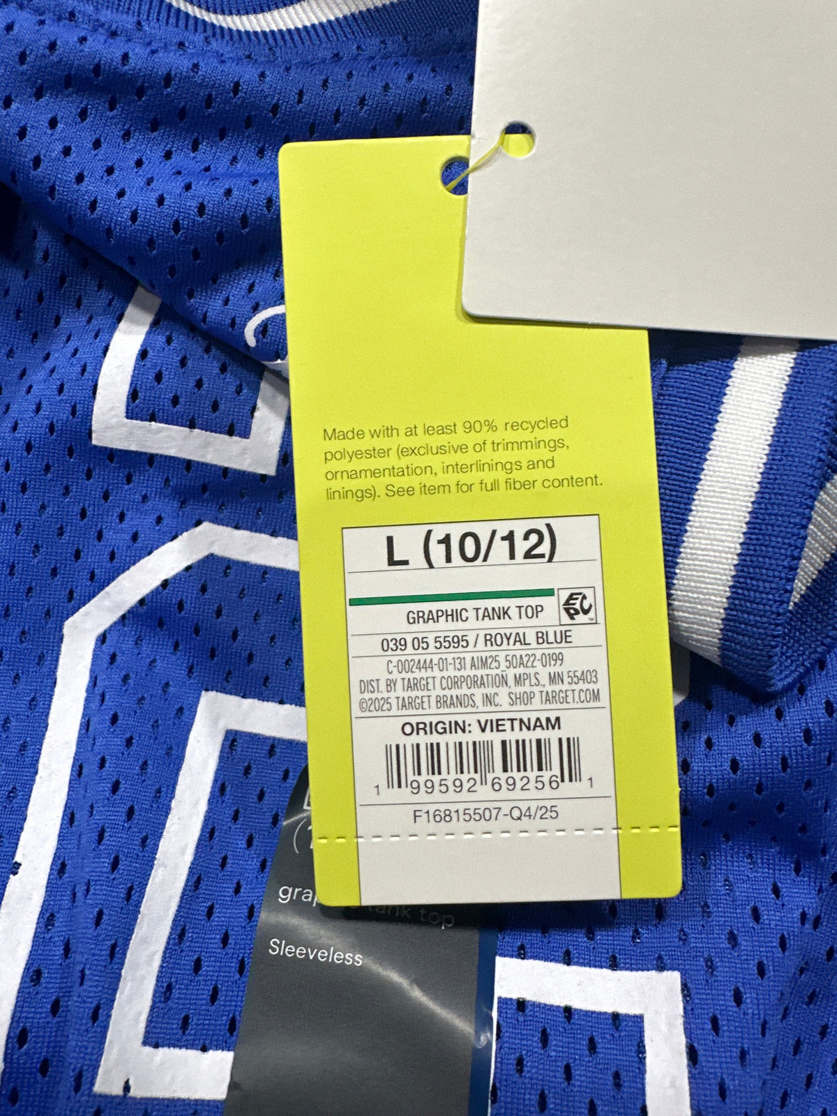 All in Motion girls royal blue Hoop Girls 42 graphic tank top, photo 5