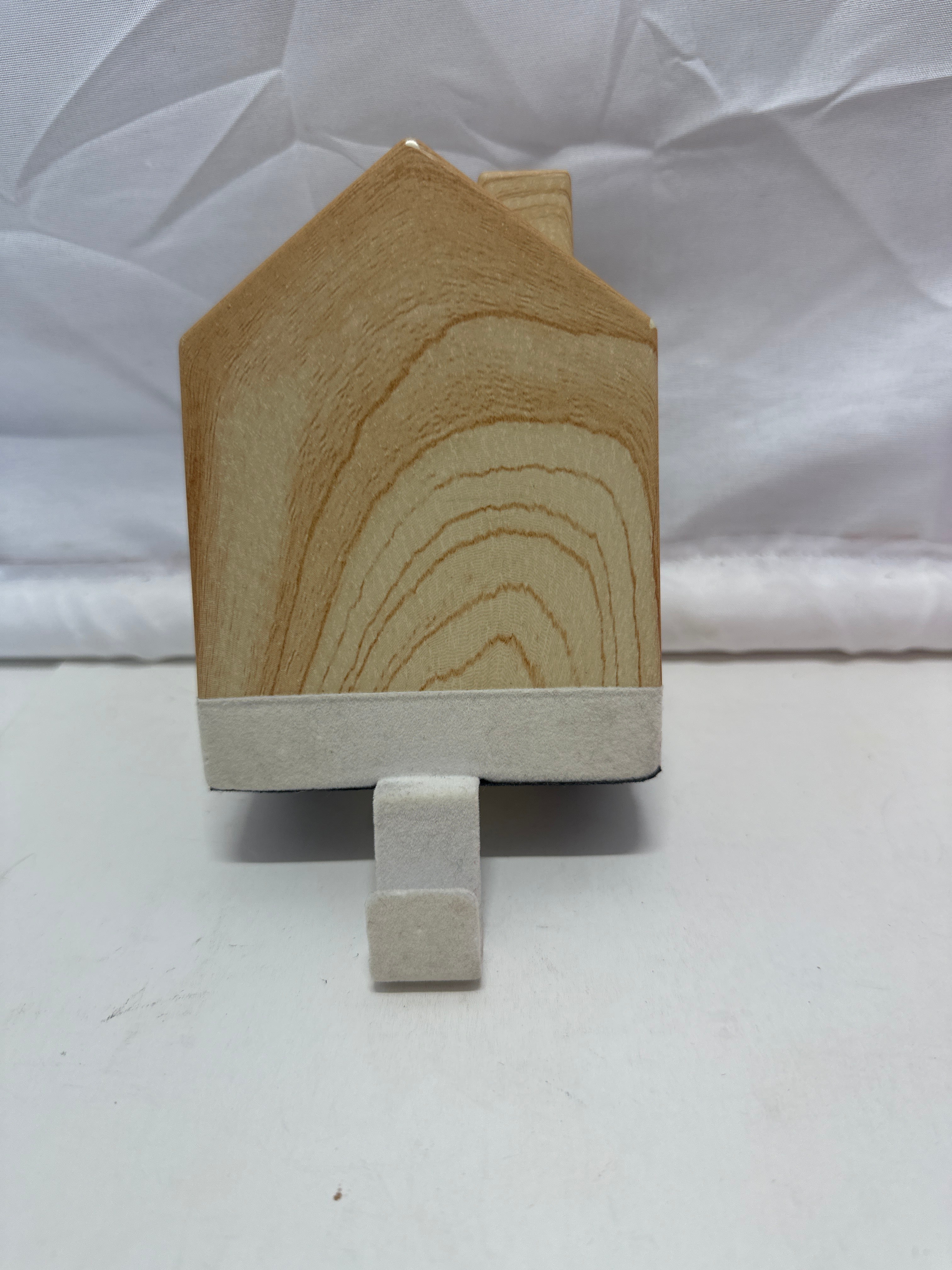 Wooden House Stocking Holder – Mantel Christmas Stocking Hook