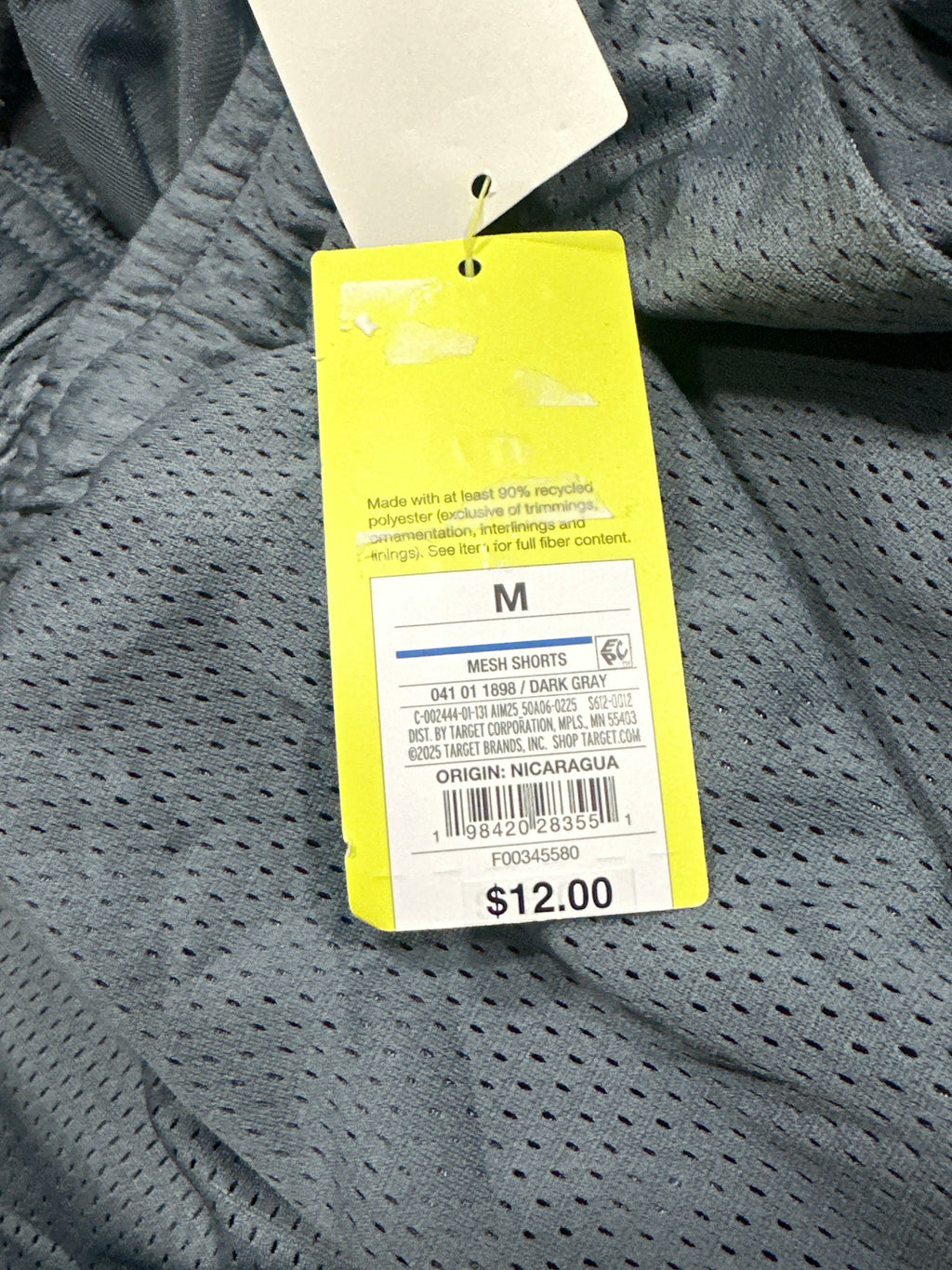 All in Motion men's dark gray mesh shorts, photo 5