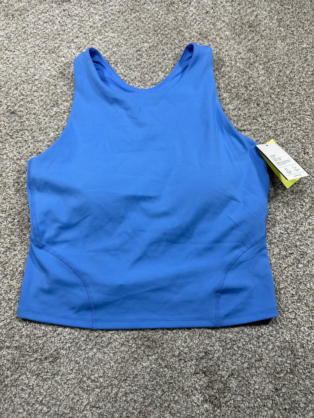 All in Motion women's blue high neck tank top, photo 1