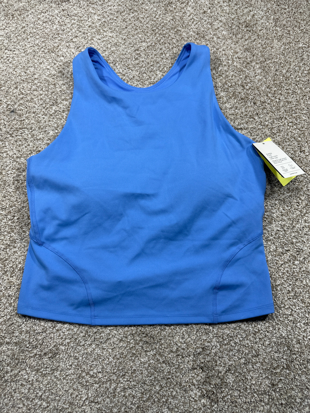 All in Motion women's blue high neck tank top, photo 1