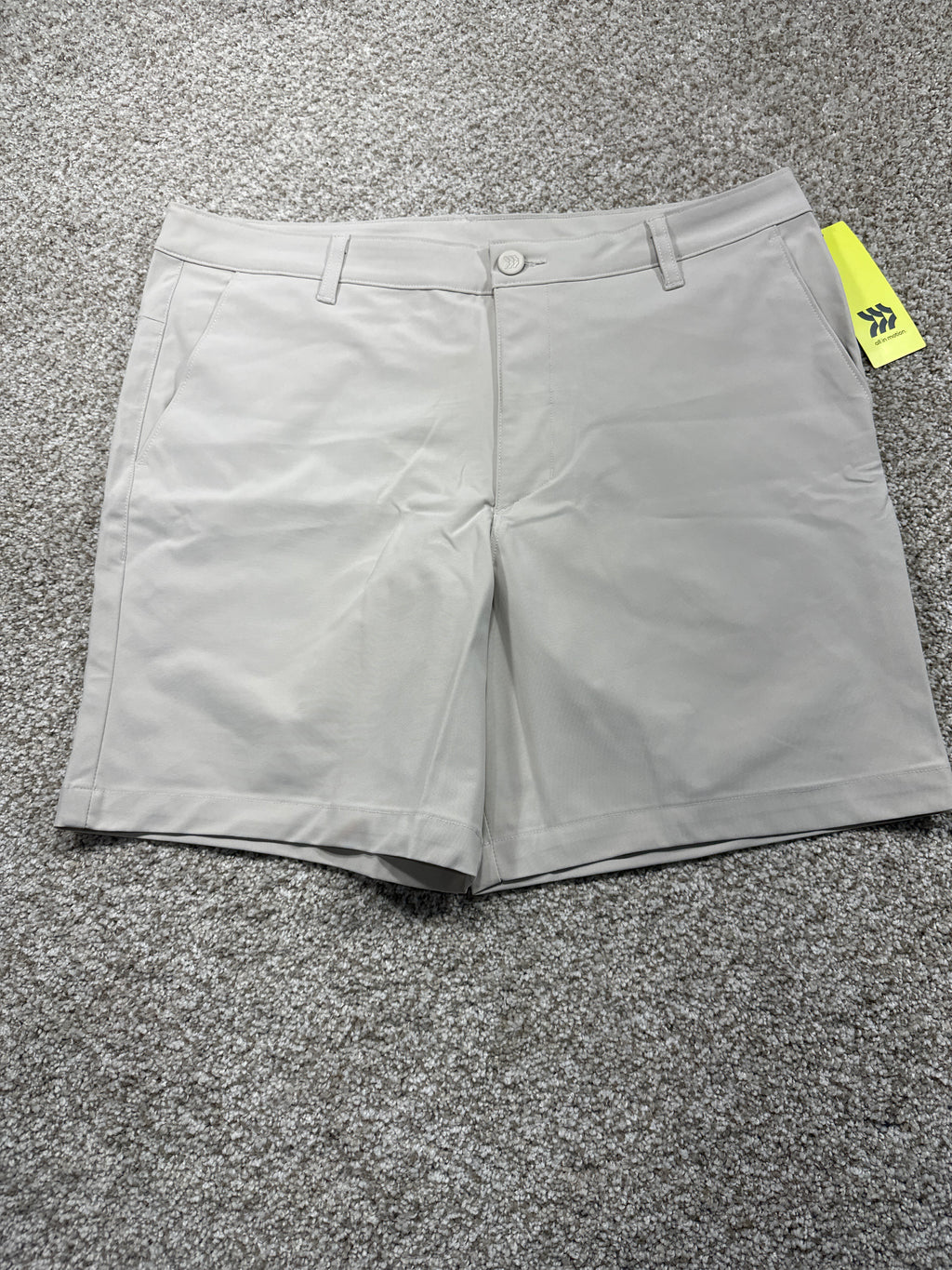 All in Motion men's stone golf shorts, photo 1