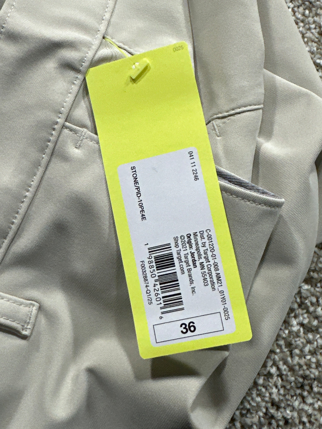 All in Motion men's stone golf shorts, photo 5