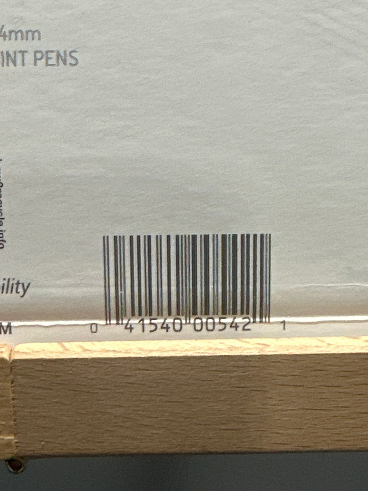 Paper Mate Profile ballpoint pen packaging detail