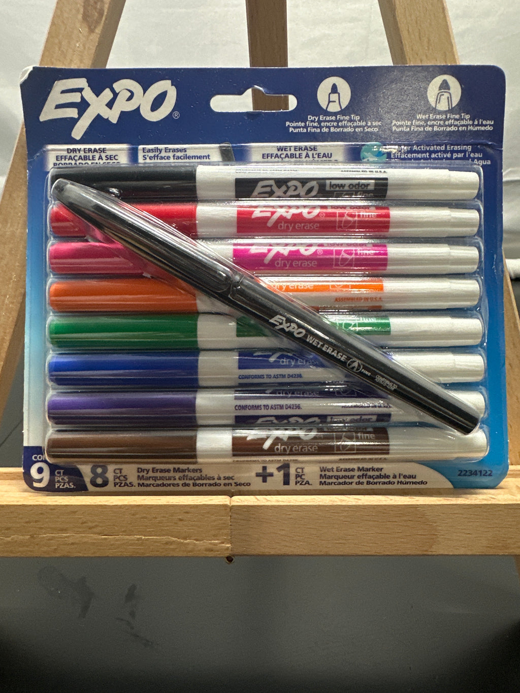 Expo dry erase and wet erase fine tip markers 9 piece set
