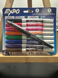 Expo dry erase and wet erase fine tip markers 9 piece set