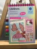 Lifelines FlowArt Mini Dot-by-Letter Pretty Petals art kit