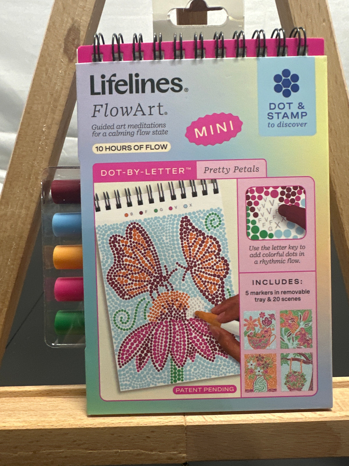 Lifelines FlowArt Mini Dot-by-Letter Pretty Petals art kit