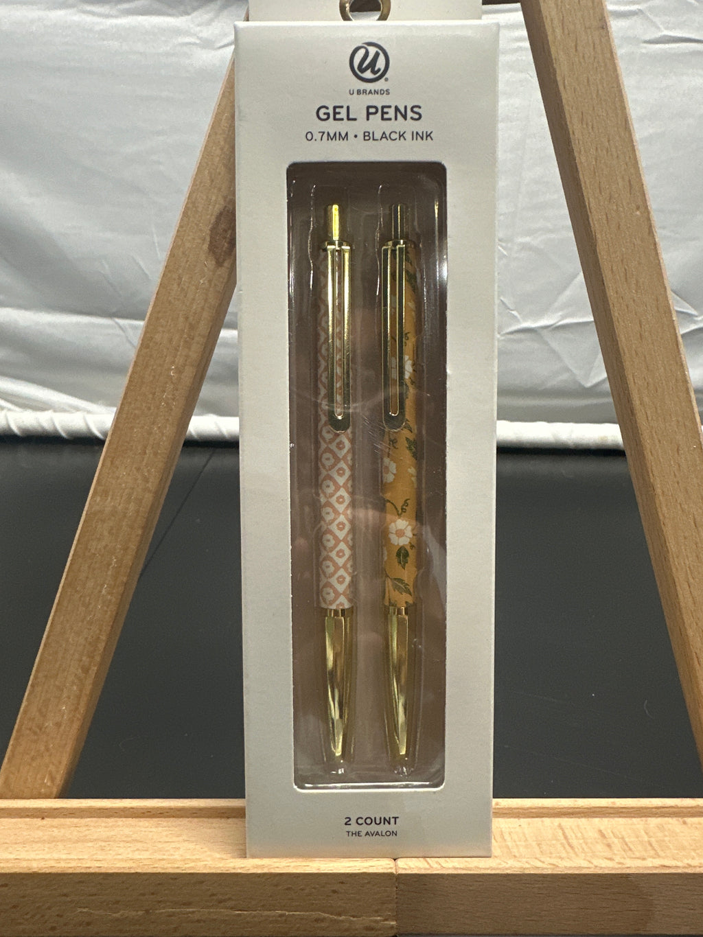 U Brands Avalon Handcrafted Haven black gel pens 2 pack