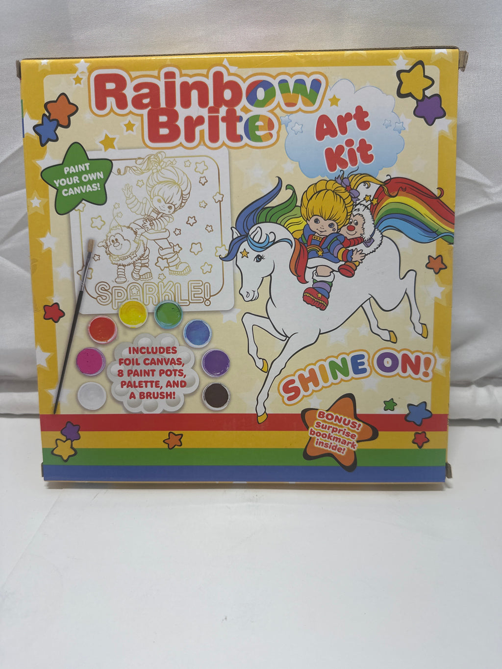 Rainbow Brite Art Kit – Paint Your Own Foil Canvas Set (Ages 3+)