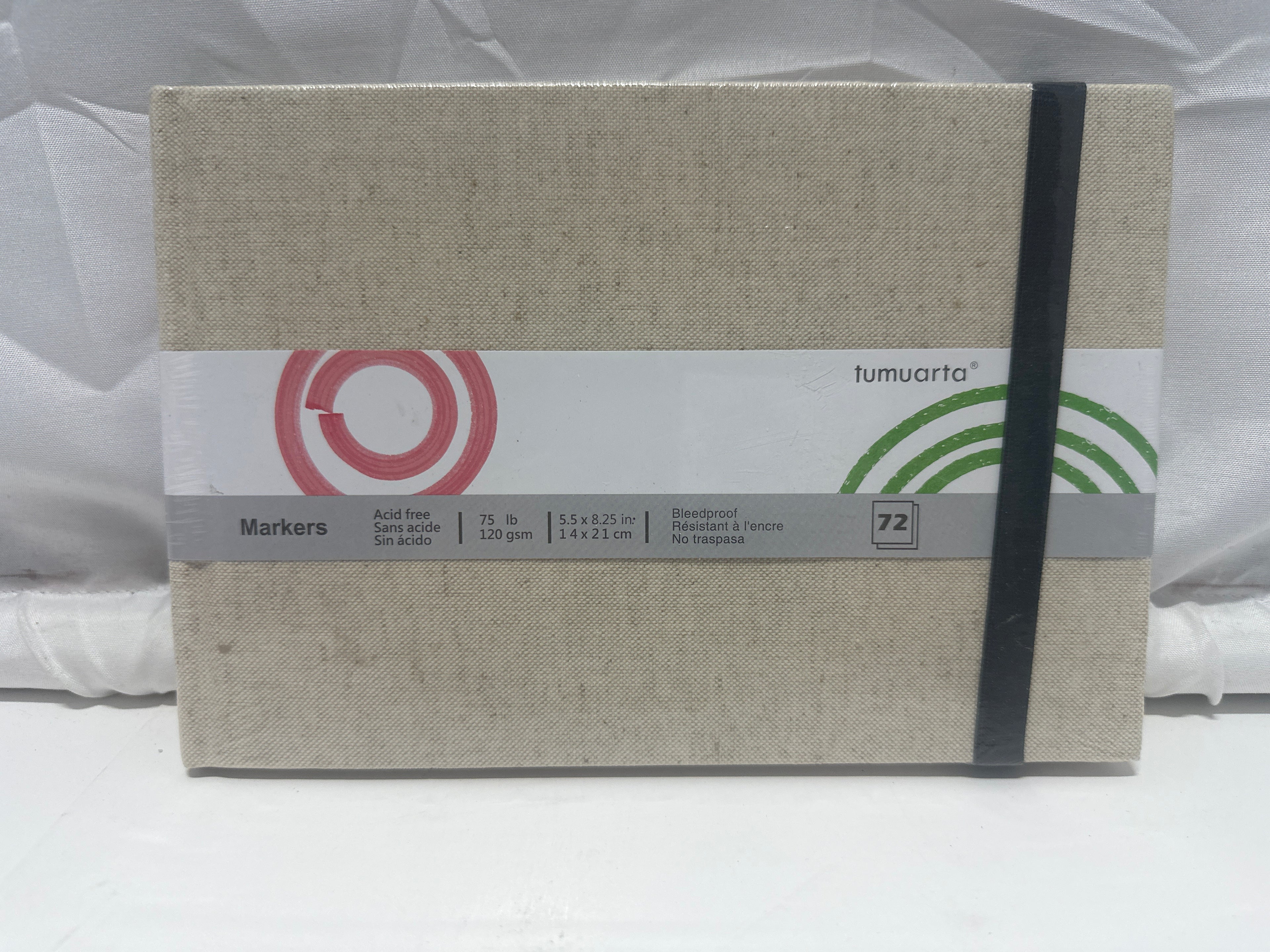 Tumuarta Marker Sketchbook – 5.5" x 8.25" Bleedproof Paper (72 Sheets)
