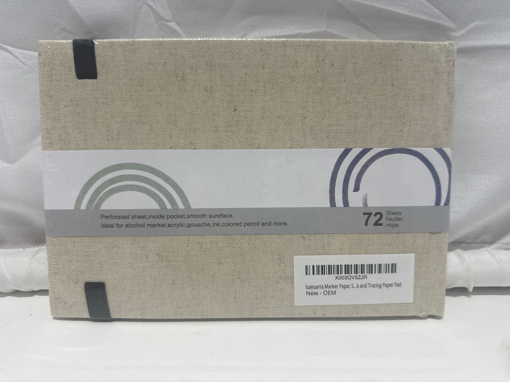 Tumuarta Marker Sketchbook – 5.5" x 8.25" Bleedproof Paper (72 Sheets)