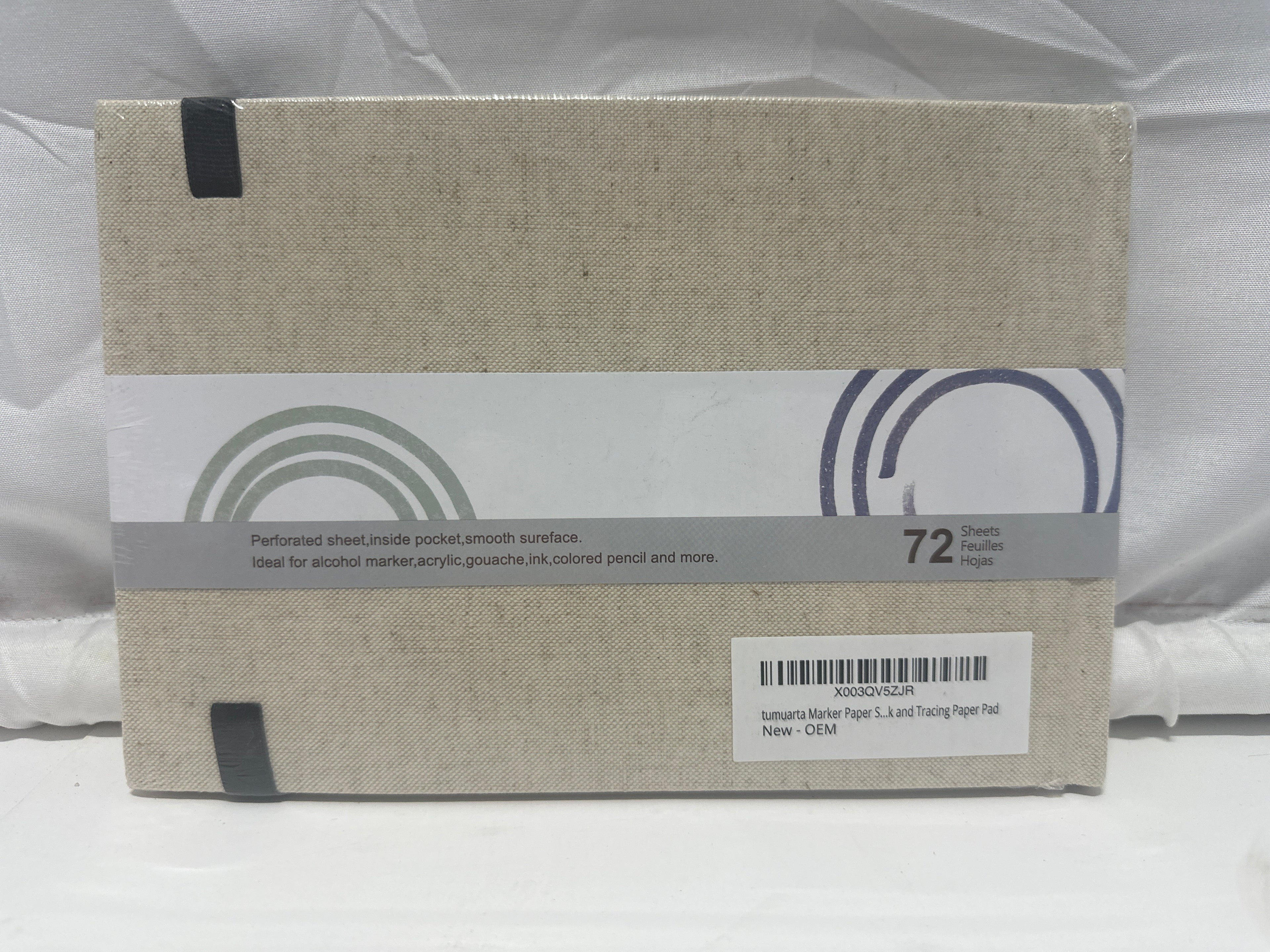 Tumuarta Marker Sketchbook – 5.5" x 8.25" Bleedproof Paper (72 Sheets)