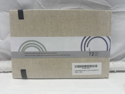 Tumuarta Marker Sketchbook – 5.5" x 8.25" Bleedproof Paper (72 Sheets)